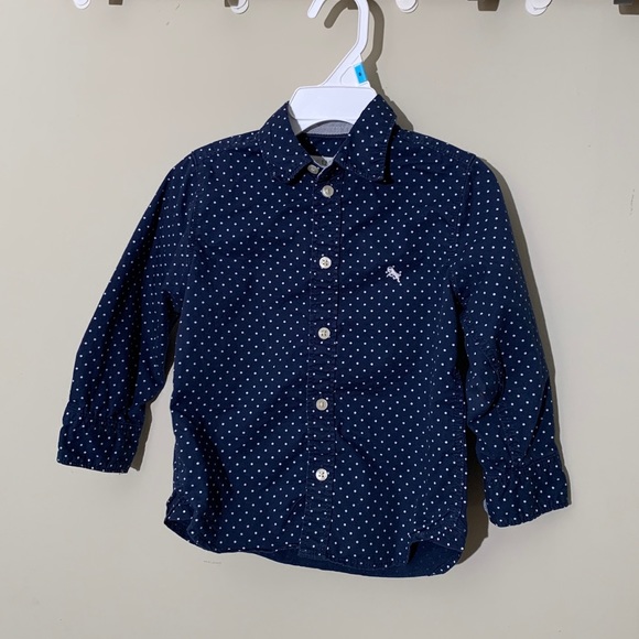 Blue with Poka Dots H&M Shirt - Picture 1 of 2